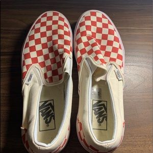 Red & white checkered vans